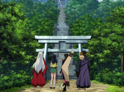 The group arrives at the end of the spider web