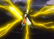 Bankotsu utiliza su poderoso Ryūraisen.