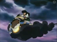 Aome empujando a Manten de la Nube
