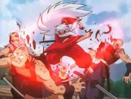 Inuyasha matando a los bandidos