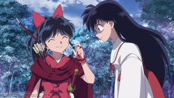 It's not an illusion, Moroha receives a new bow from her parents, Kago, Inuyasha