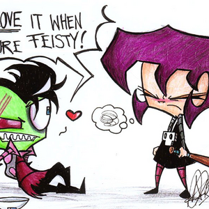 Zim And Gaz Romance Invader Zim Shipping Wiki Fandom (gaz's relation is platonic here). zim and gaz romance invader zim