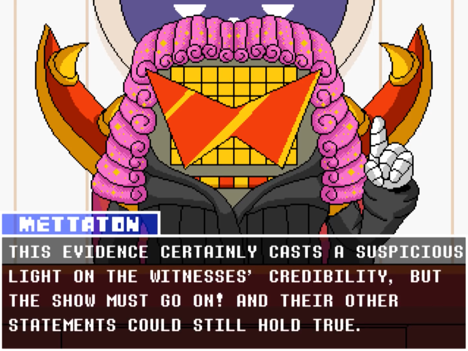 Glamburgers Real — I've taken another look at the Sans fight, and