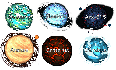 All Planets with Text