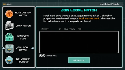 Join Local LAN Match