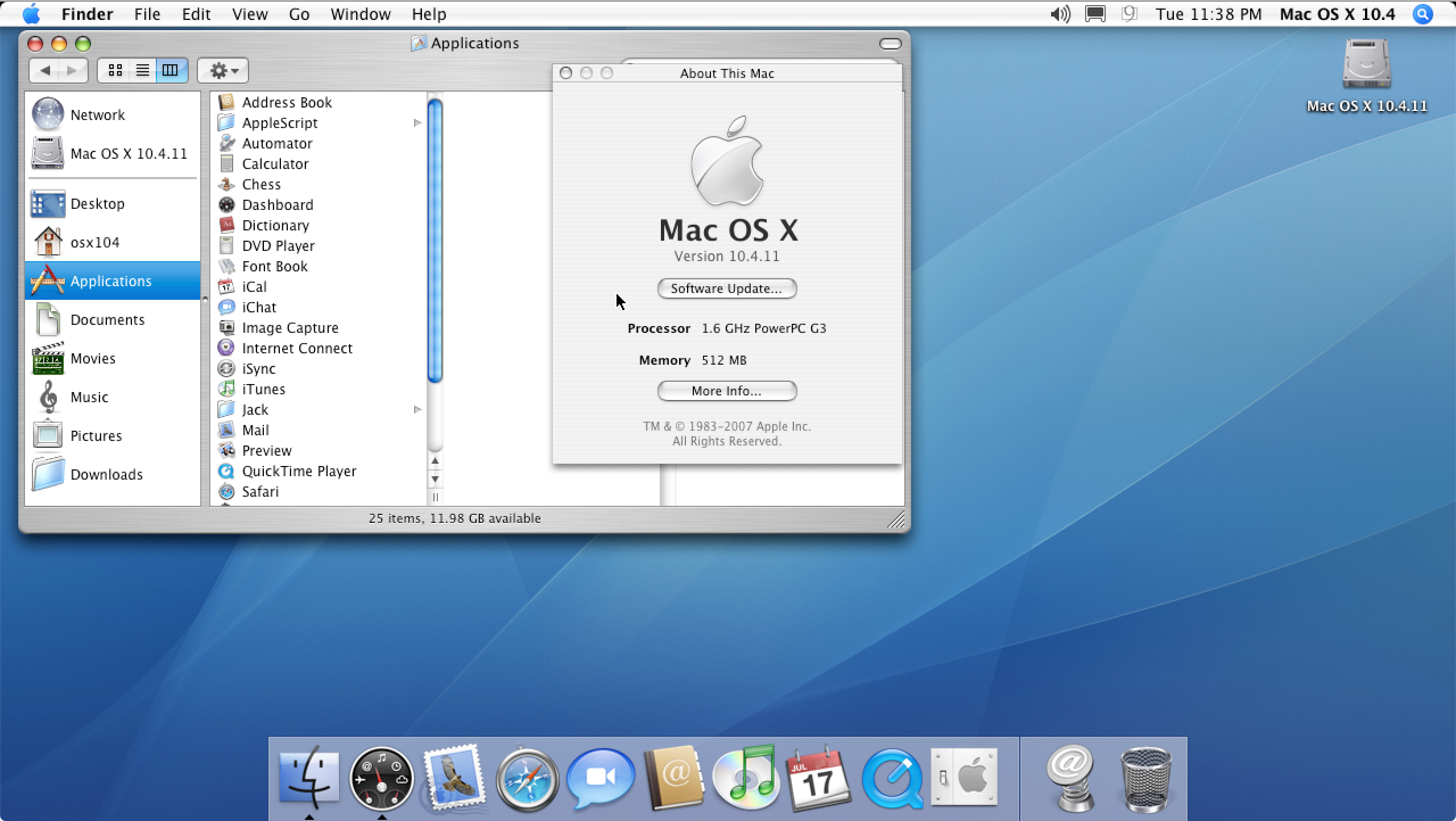 mac os x tiger 10.4 install disk download