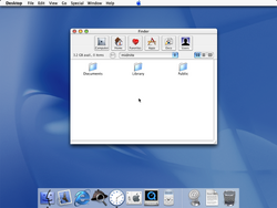 Finder in Mac OS X Public Beta