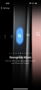 Shazam being shown on an iPhone 16 Pro