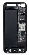 An inside view of the iPhone 5, with the Apple A6 processor.