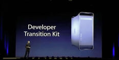 Steve Jobs and Developer Transition Kit at WWDC 2005