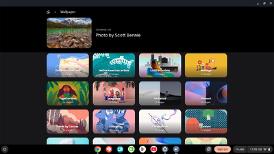 Wallpaper on Chrome OS