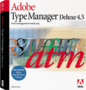 Adobe Type Manager Deluxe 4.5 box