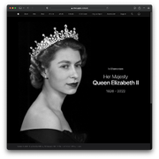 Apple UK website Elizabeth II 2022-09-08