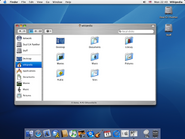 Mac OS X 10.3 Panther desktop