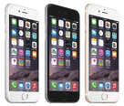iPhone 6 in Silver, Space Grey, and Gold