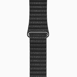 Black Leather Loop Band