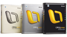 Microsoft Office 2004 for Mac all edition boxes