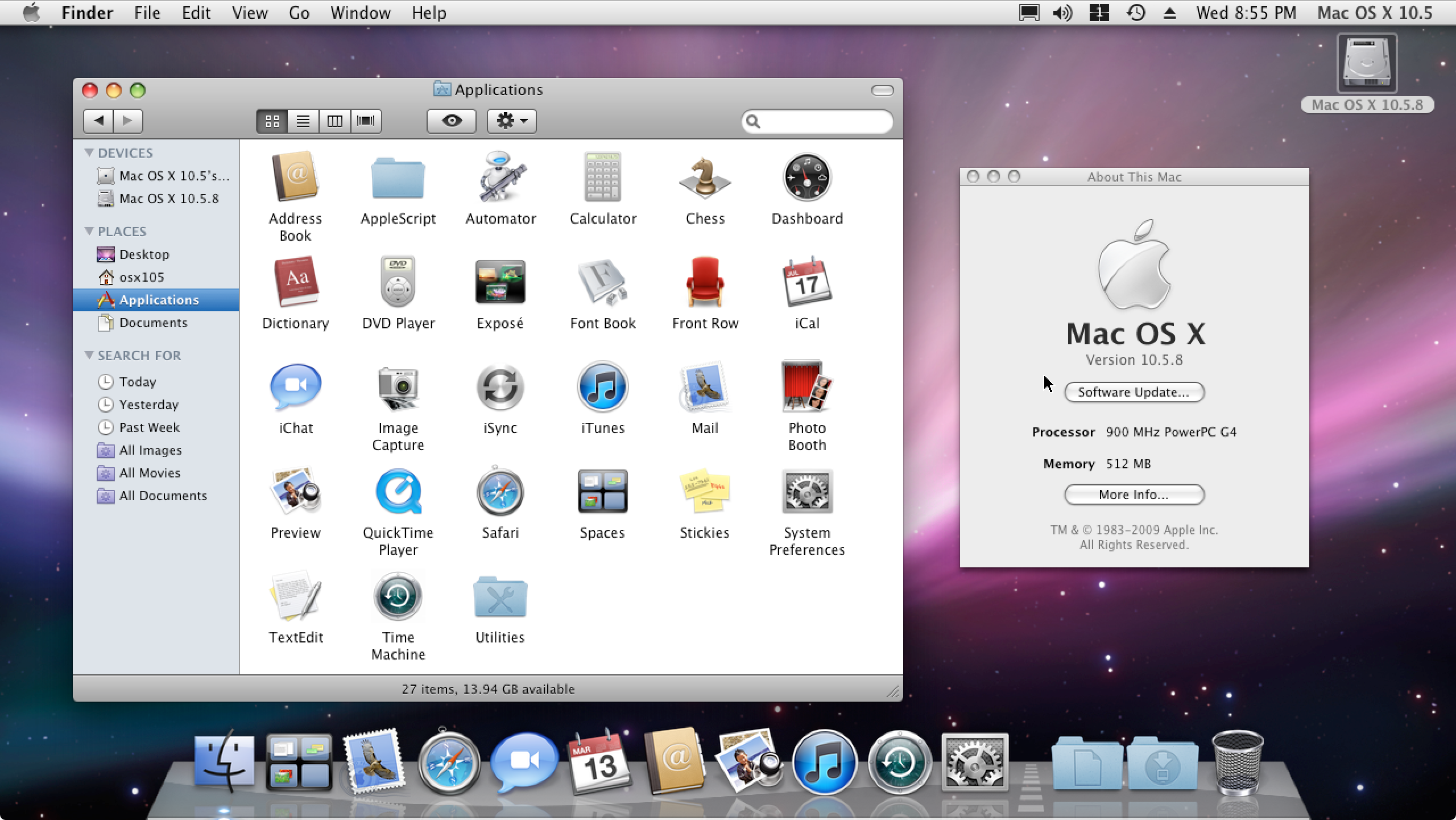 mac os 10.4 11 system restore