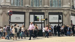 Microsoft Store - Oxford Circus before its grand opening on July 11, 2019