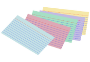 Colored index cards