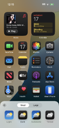 iOS 18 in Dark Mode option from a demo iPhone 16.