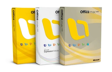 Microsoft Office 2008 Pour Mac - Version Complète Britannique, Boîte Standard
