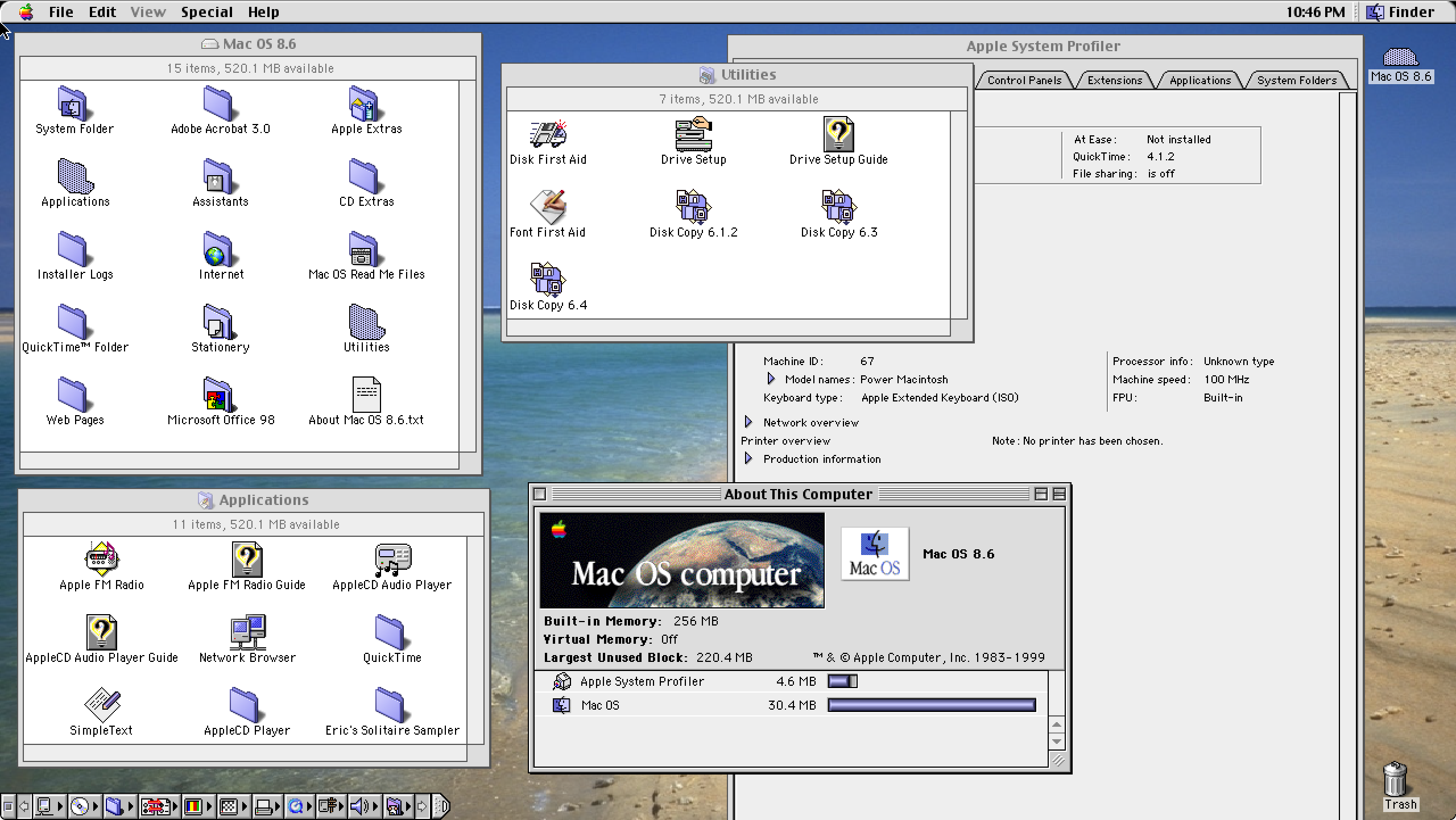 mac os 8.6 kid desktop