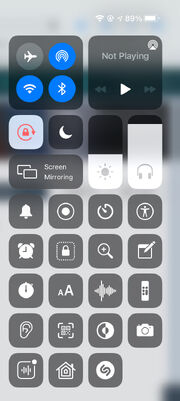 Control Center iPadOS 14.2