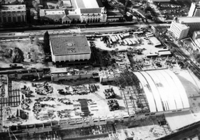 San Jose McEnery Convention Center construction 1988