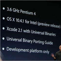 Steve Jobs talks Developer Transition Kit specs at WWDC 2005.jpg