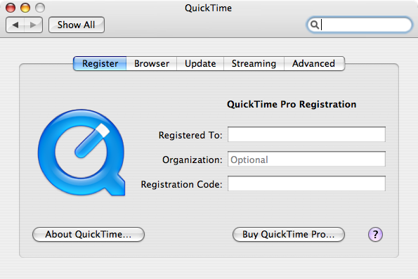 newest quicktime update for mac