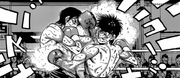 Ippo and Alfredo in an in-fight