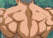 Nekota's back muscles