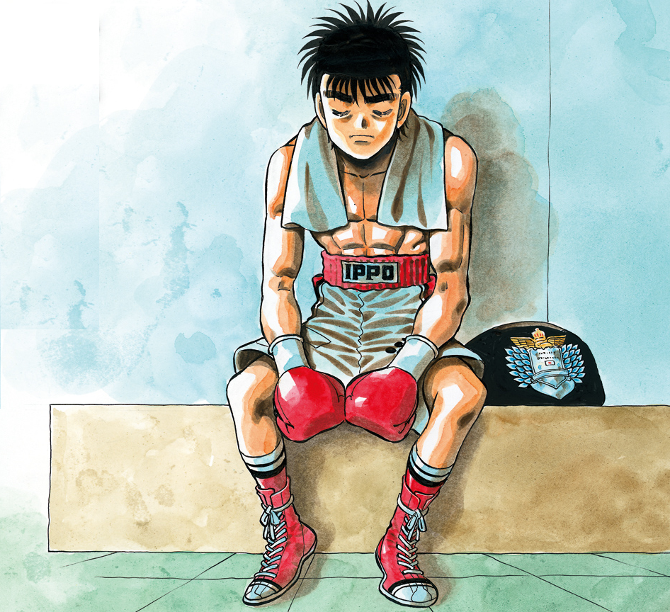 Japanese Featherweight Champ Tee Hajime No Ippo Merch Ippo 