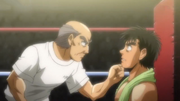 Kamogawa telling Ippo what it means to be a pro