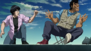 Miyata punching Takamura