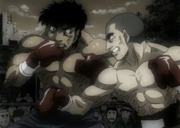 Dankichi fighting Kamogawa