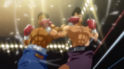 West and Takamura fighting