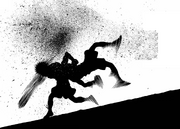 Ippo landing a right overhand on Antonio during the second round