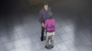 Karil checking Sawamura's fists