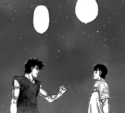 Sendō requesting Ippo's help in defeating Alfredo