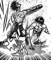 Miyata fighting Randy