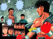 Ippo and Sawamura in the ring