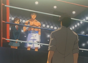 Ippo accepting Sendo's rematch request