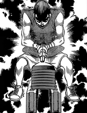 Takamura performing the Special 7-Years Killing 100 Shots