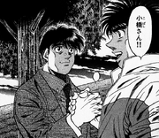 Kobashi shakes Ippo hand