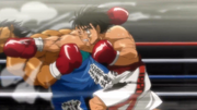 Ippo's final hit on Shimabukuro