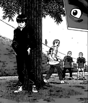 Miyata Appears From Behind Tree