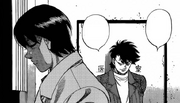 Sendō suggesting for Miyata to move on up