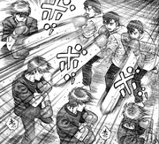 Miyata dodging Ricardo's motionless jabs